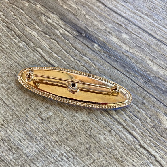 Handmade Bar Pin Needle Felted Fiber Art Brooch - Picture 5 of 8